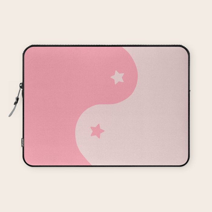 Pinkie Yin Yang Stars Laptop Sleeve Gallery Image 1