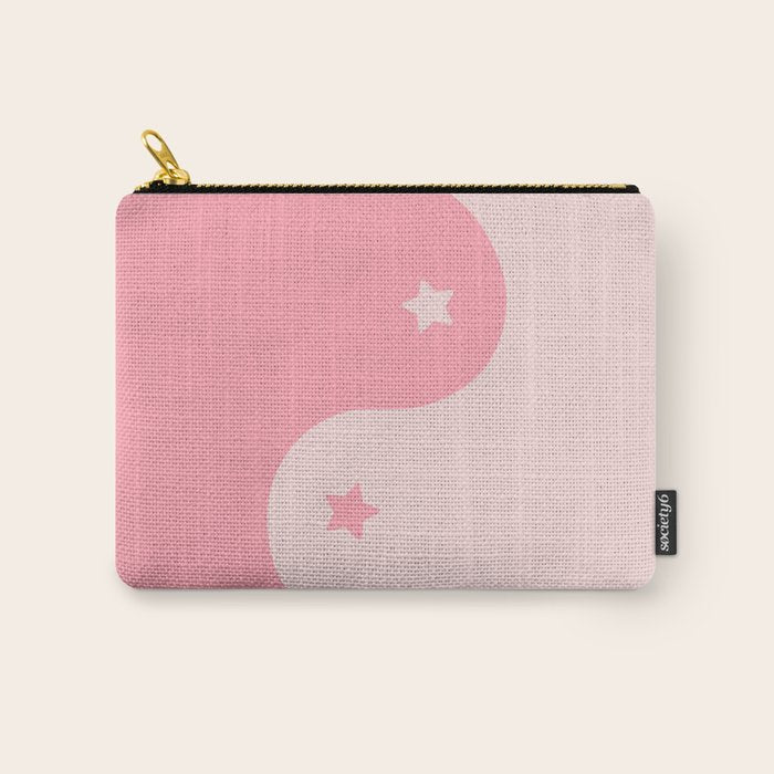 Pinkie Yin Yang Stars Carry All Pouch Gallery Image 1