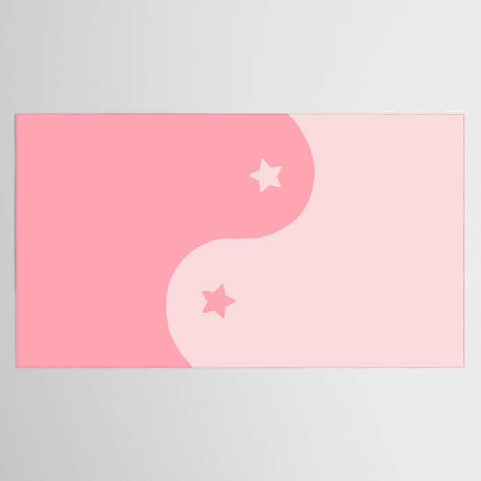 Pinkie Yin Yang Stars Tablecloth Gallery Image 2