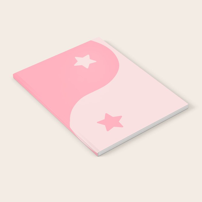 Pinkie Yin Yang Stars Notebook Gallery Image 1