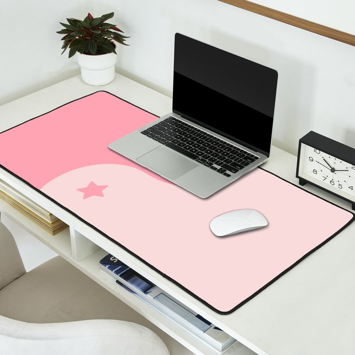 Pinkie Yin Yang Stars Desk Mat Gallery Image 2