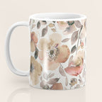 Harvest 2025 Artistic Poppies Autumn Blush Warm Watercolor Floral Rustic Coffee Mug Gallery Image 3