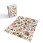 Harvest 2025 Artistic Poppies Autumn Blush Warm Watercolor Floral Rustic Jigsaw Puzzle Gallery Image 2