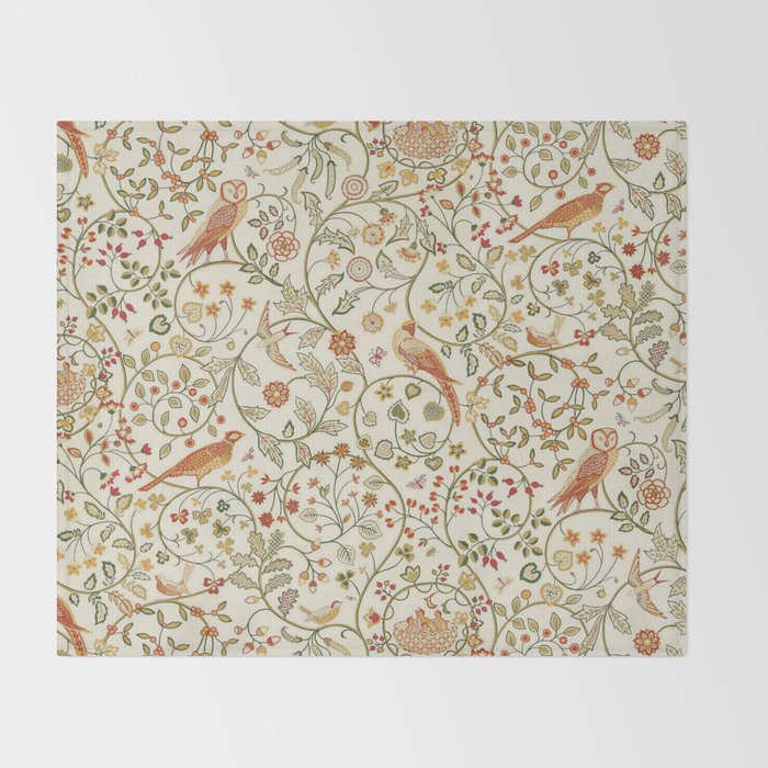 William Morris "Newill" 1 Throw Blanket Gallery Image 2