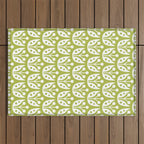 Mid Century Flower Pattern 5 Outdoor Rug Gallery Image 1