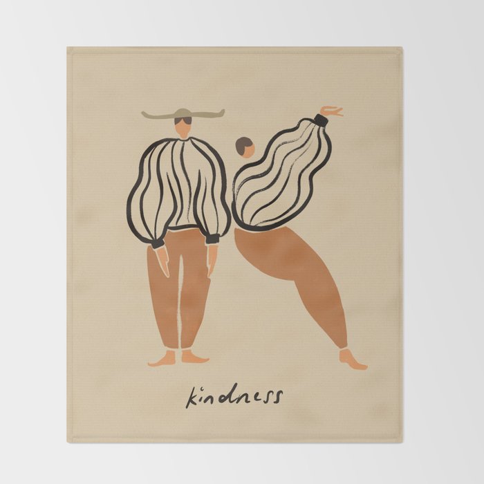 K for Kindness Throw Blanket Gallery Image 2