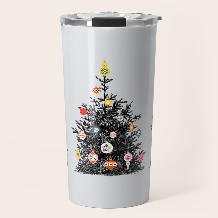 Decorated christmas tree Travel Mug Gallery Image 1