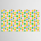 Colorful polka dot circle cartoon pattern Tablecloth Gallery Image 2