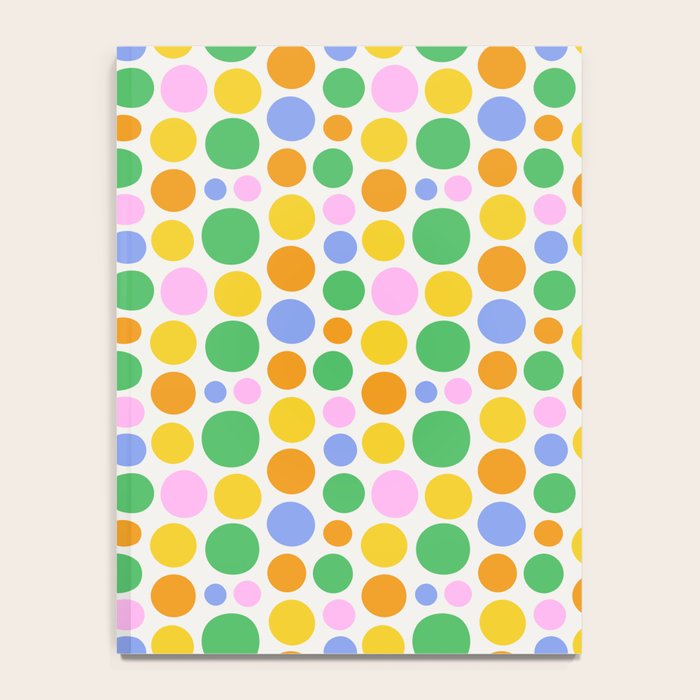 Colorful polka dot circle cartoon pattern Notebook Gallery Image 4