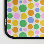 Colorful polka dot circle cartoon pattern Laptop Sleeve Gallery Image 3