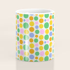Colorful polka dot circle cartoon pattern Coffee Mug Gallery Image 4
