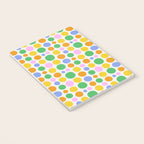 Colorful polka dot circle cartoon pattern Notebook Gallery Image 3