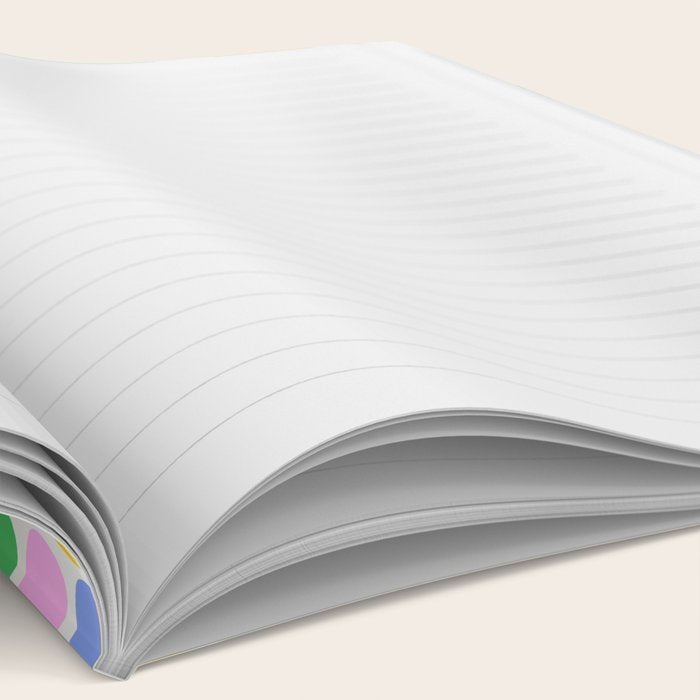 Colorful polka dot circle cartoon pattern Notebook Gallery Image 2