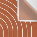 Minimal Arch XX Red Modern Geometric Lines Wall Tapestry Gallery Image 3