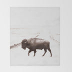Bison 3 Throw Blanket Gallery Image 2