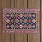 Heirloom Navy Jewels Outdoor Rug Gallery Image 1