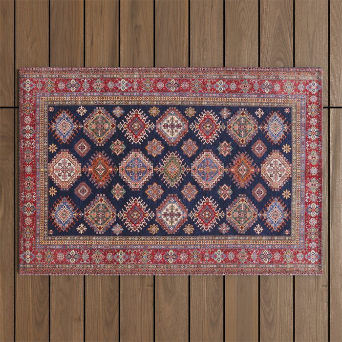 Heirloom Navy Jewels Outdoor Rug Gallery Image 1