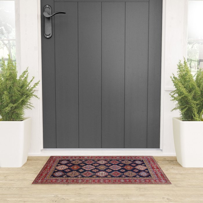 Heirloom Navy Jewels Welcome Mat Gallery Image 3