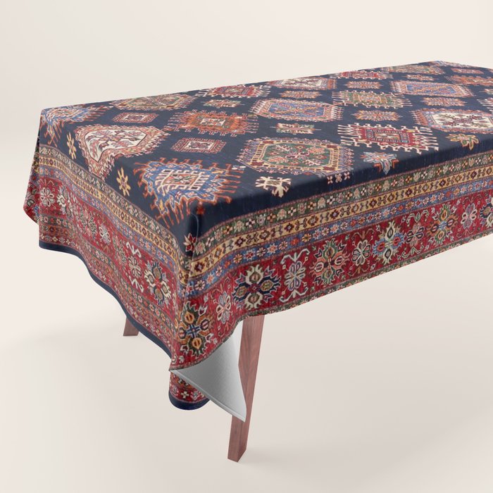 Heirloom Navy Jewels Tablecloth Gallery Image 1