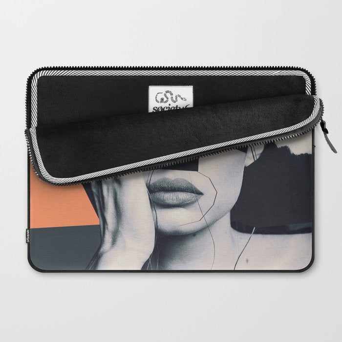 collage art / butterfly Laptop Sleeve Gallery Image 2