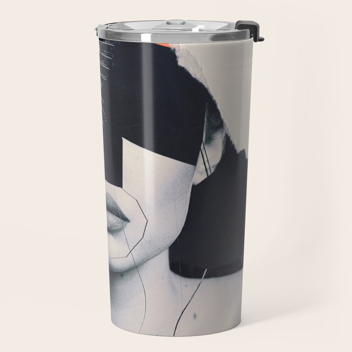 collage art / butterfly Travel Mug Gallery Image 2