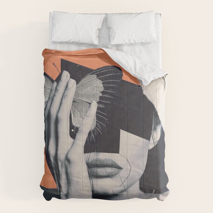 collage art / butterfly Comforter Gallery Image 1