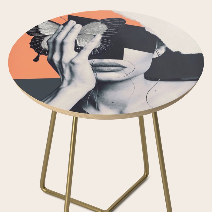 collage art / butterfly Side Table Gallery Image 2