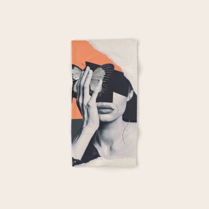 collage art / butterfly Bath Towel Gallery Image 1