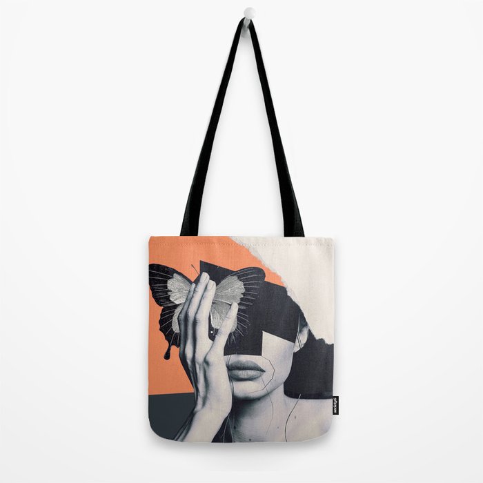 collage art / butterfly Tote Bag Gallery Image 2