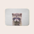 Raccoon - Colorful Bath Mat Gallery Image 1