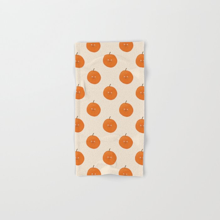 Kawaii Orange Bath Towel Gallery Image 1