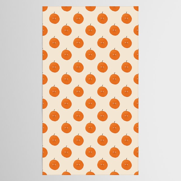 Kawaii Orange Tablecloth Gallery Image 2