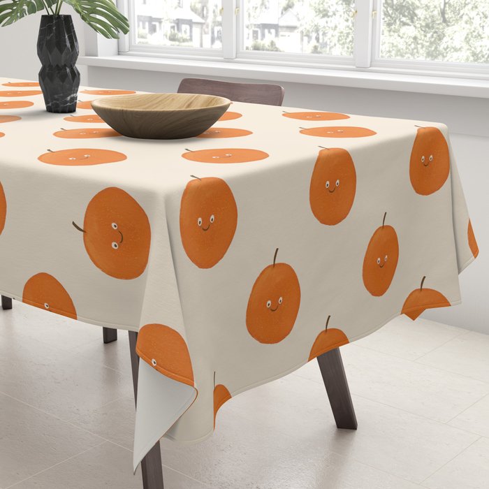 Kawaii Orange Tablecloth Gallery Image 3