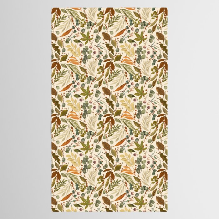 Fall leafy nature B Tablecloth Gallery Image 2