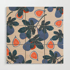 Fruit market Barcelona Inspiration Wood Wall Art Gallery Image 1