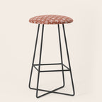 Boho Snow . Rust Red Stool Gallery Image 1