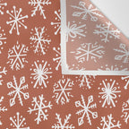 Boho Snow . Rust Red Wall Tapestry Gallery Image 3