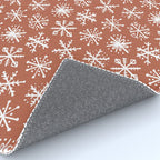 Boho Snow . Rust Red Rug Gallery Image 4