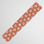 Boho Snow . Rust Red Table Runner Gallery Image 3
