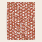 Boho Snow . Rust Red Poster Gallery Image 4
