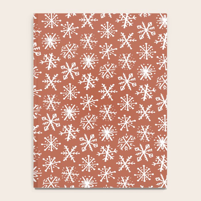 Boho Snow . Rust Red Notebook Gallery Image 4