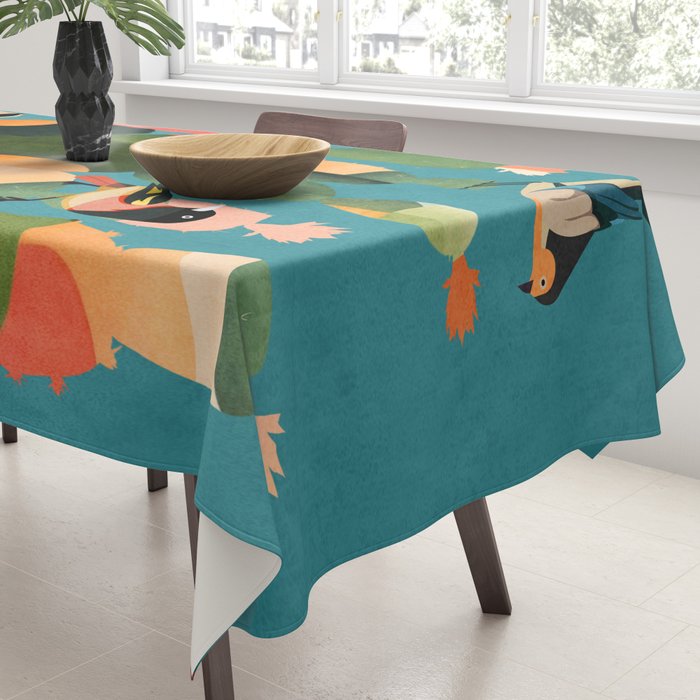 Cactus and  Birds 2 Tablecloth Gallery Image 3