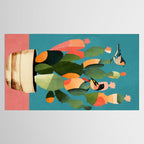 Cactus and  Birds 2 Tablecloth Gallery Image 2