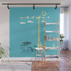 I'm like a bird (blue) Wall Mural Gallery Image 1