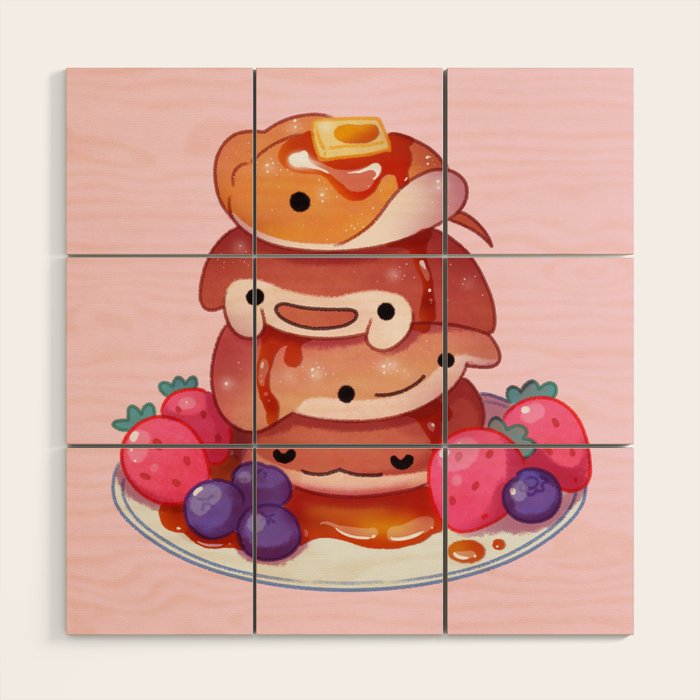 Fluffy sea pancakes Wood Wall Art Gallery Image 1