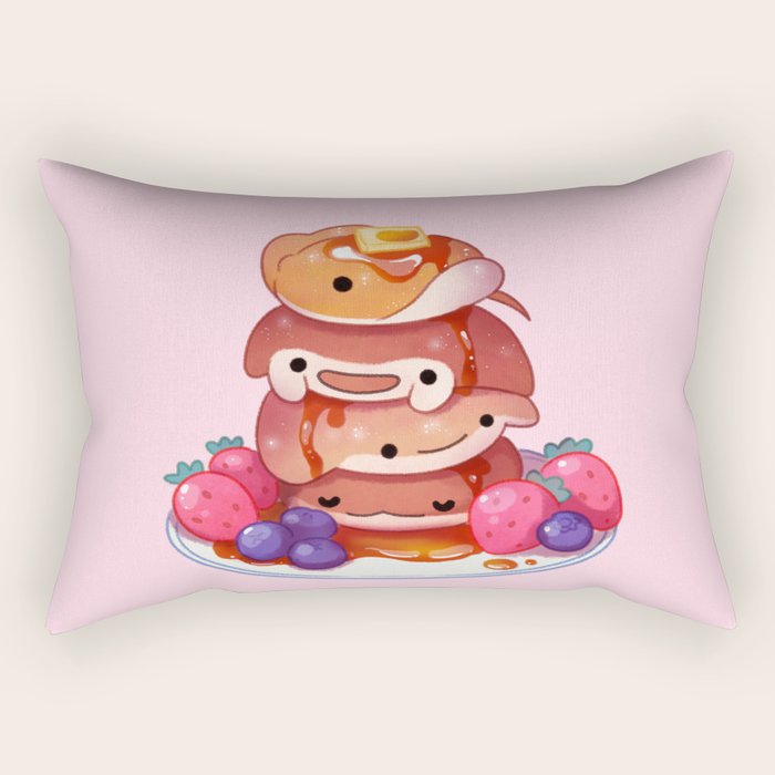 Fluffy sea pancakes Rectangular Pillow Gallery Image 1