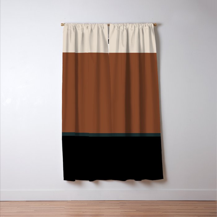 Contemporary Color Block XLVII Window Curtain Gallery Image 3