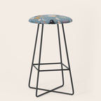 Lunar Pattern: Blue Moon Stool Gallery Image 1