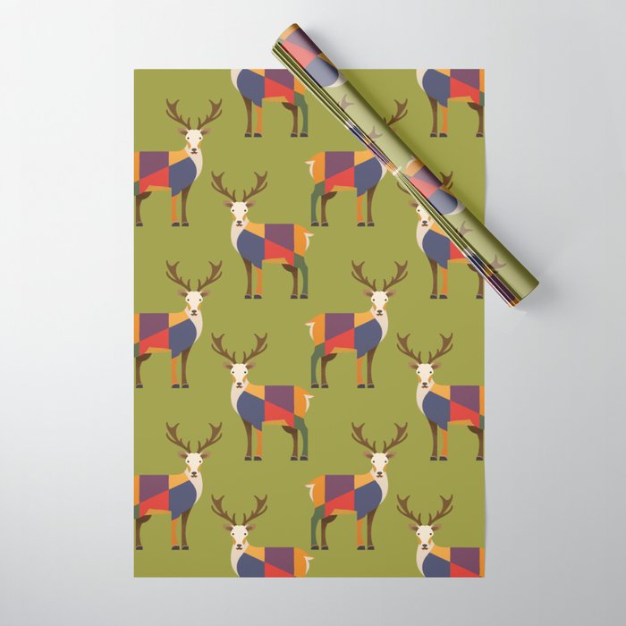 Red Deer Wrapping Paper Gallery Image 1