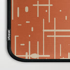 Mid-Century Modern Kinetikos Pattern in Mid Mod Burnt Orange and Beige Laptop Sleeve Gallery Image 3